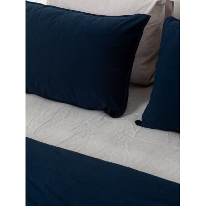 Комплект білизни із вареної бавовни Leglo Mix Grey-Navy